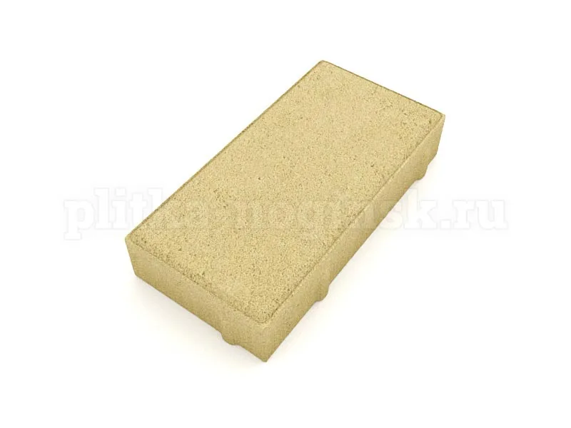 тротуарная плитка брусчатка 7п4 желтая
